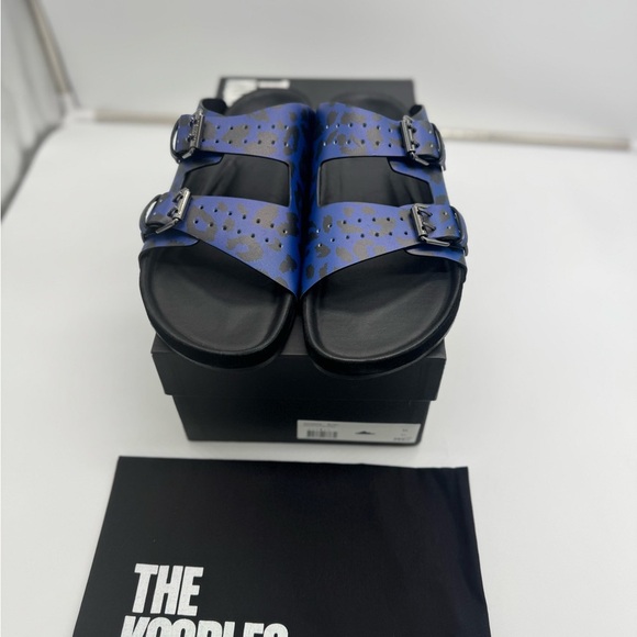 The Kooples Men's Blue and Black Sandals
